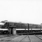 #4112 Southern Railway System. Alexandria, Virginia Terminal Yard, 7/13/1946; Thi is the other half (4112 A&amp;B) of 4 unit demonstrator (E.M. Corp) 2700 HP; First freight diesel locomotive on Southern Railway;  C/N EMC #2664  4 units 5400 HP; 12/20/1944.